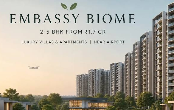 Embassy Biome New Luxury Apartments 2, 2.5, 3 & 3.5 BHK